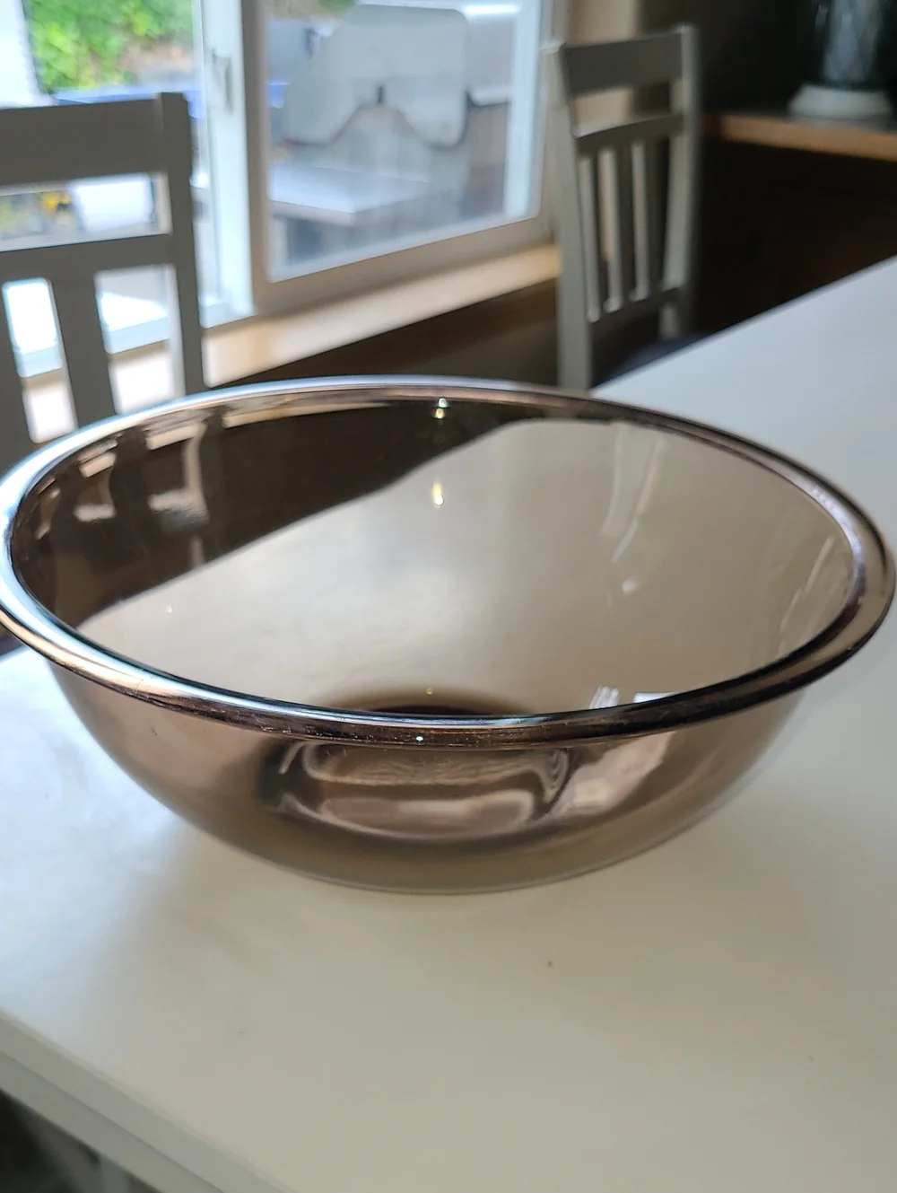 Pyrex Smoky Brown Glass Mixing Bowl